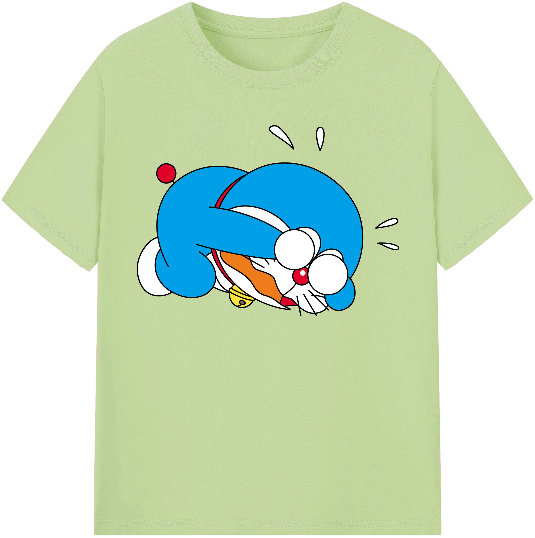 （画像用） ドラえもん Doraemon 綿100％半袖Tシャツ（フロントプリント）